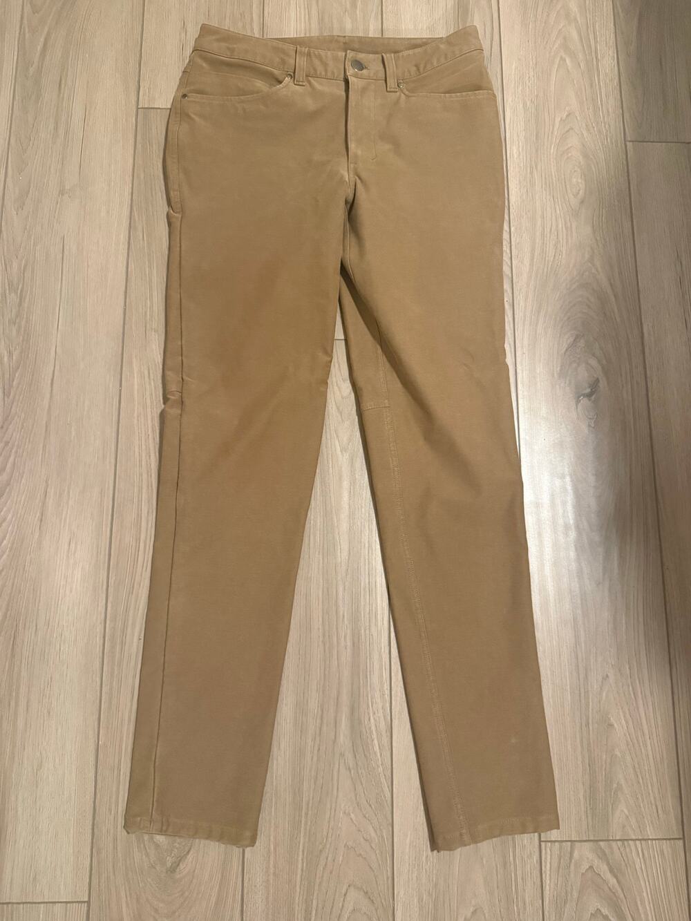 Lululemon ABC Pants Men’s 28 Khaki Warpstreme 5 Pocket Trouser